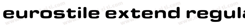 eurostile extend regular字体转换